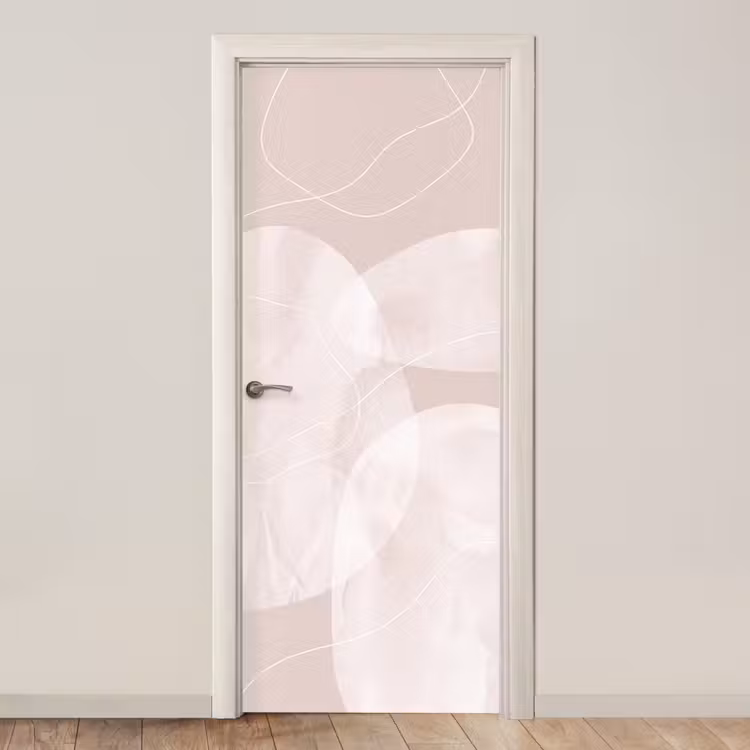 Door sticker - Art - Lines - Modern - Kunst - Lijnen - Modern deurposter klein