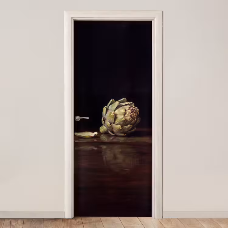 Door sticker - Artichoke - Food - Classic - Artichok - Eten - Klassiek deurposter klein
