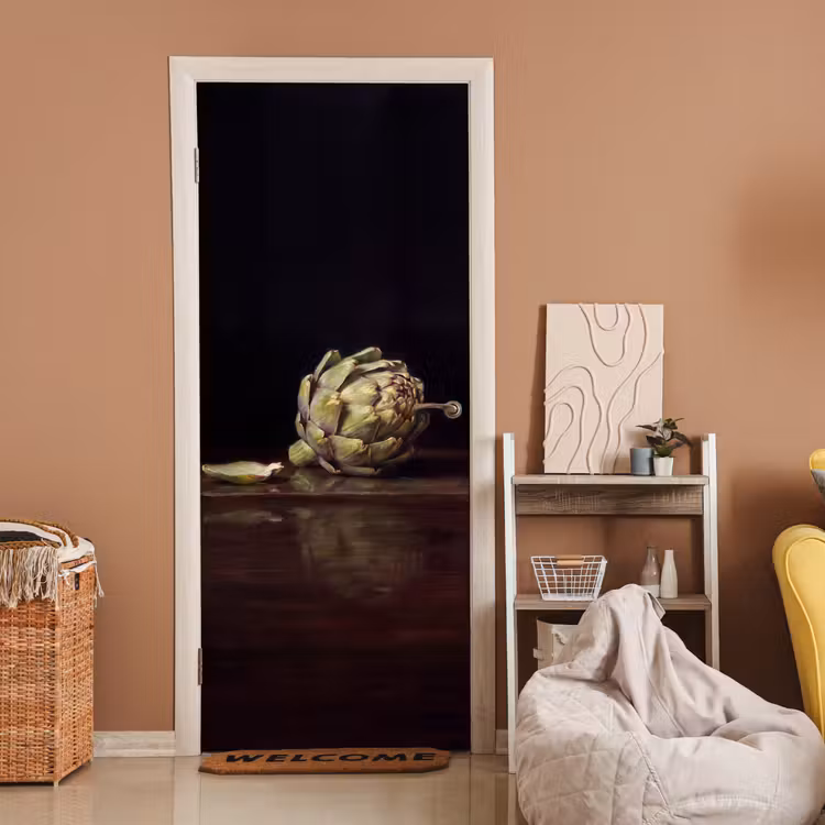 Door sticker - Artichoke - Food - Classic - Artichok - Eten - Klassiek deurposter klein