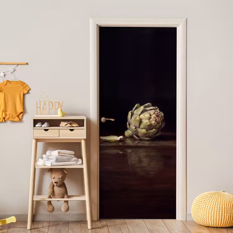 Door sticker - Artichoke - Food - Classic - Artichok - Eten - Klassiek deurposter klein