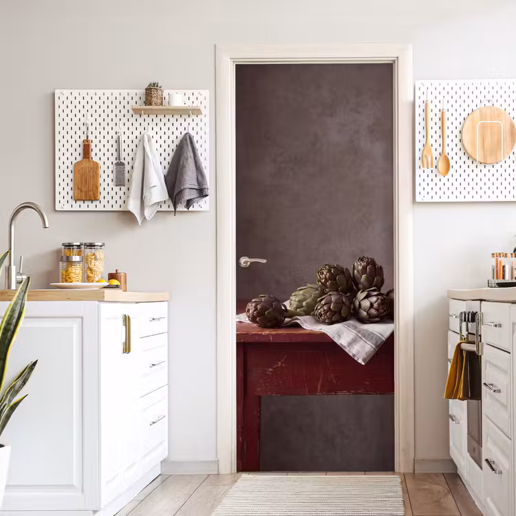 Door sticker - Artichoke - Food - Rustic - Artisjok - Eten - Rustiek deurposter klein
