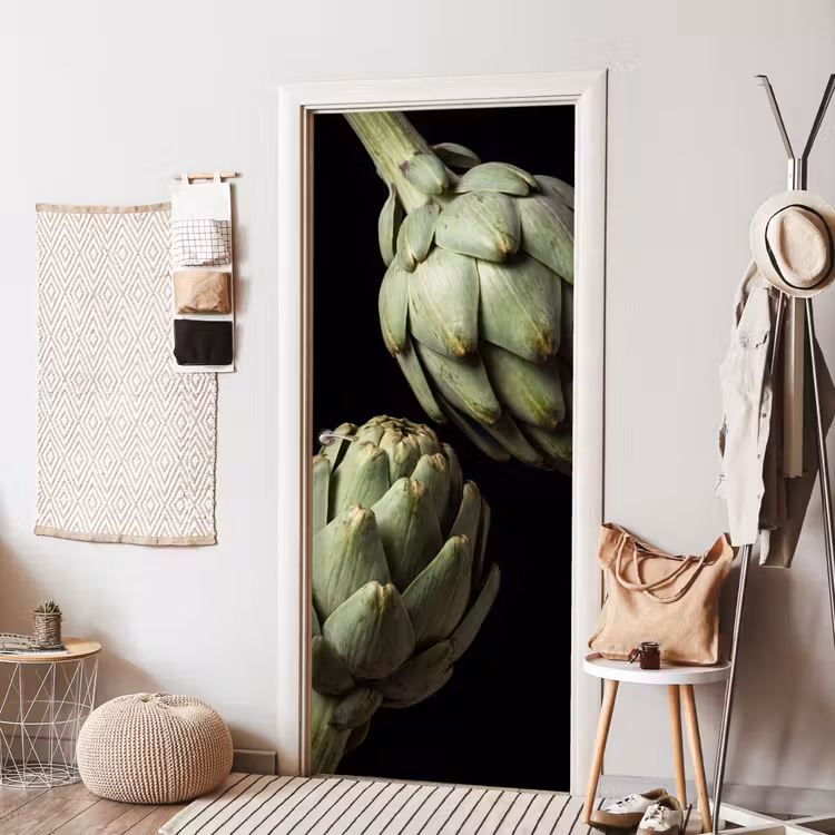 Door sticker - Artichoke - Green - Food - Artisjok - Groen - Eten deurposter klein