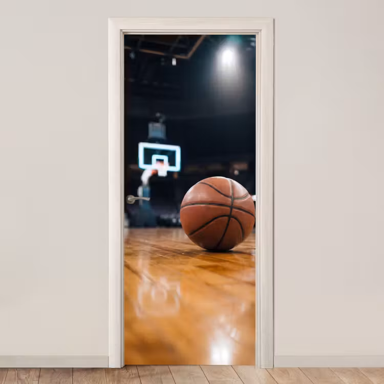Basketbal - Arena - Sport deurposter klein -3d_beige