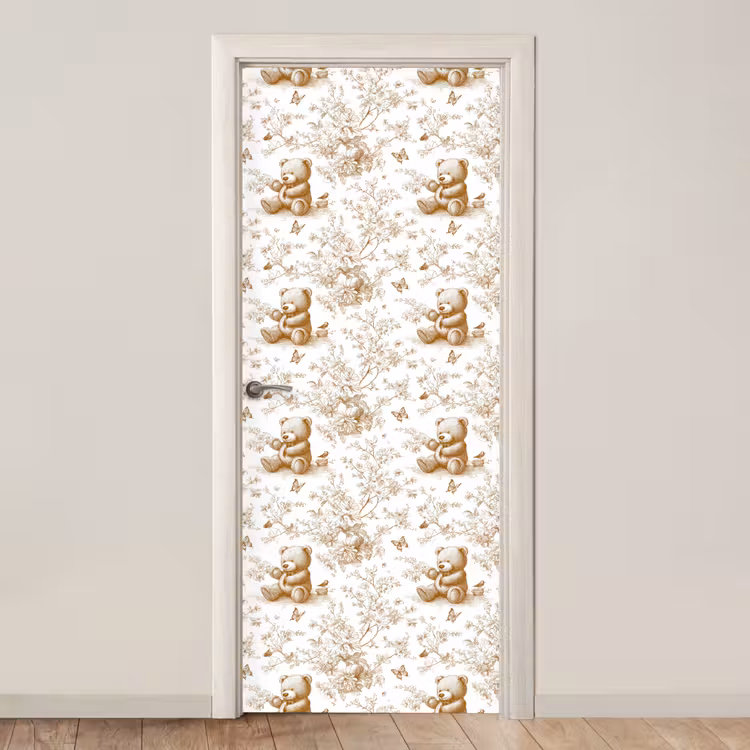 Beer - Tijdloos - Bruin deurposter klein 289 -3d_beige
