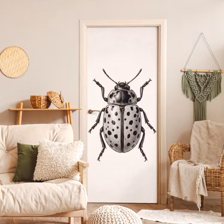 Kever - Insect - Vintage deurposter klein -sfeer2
