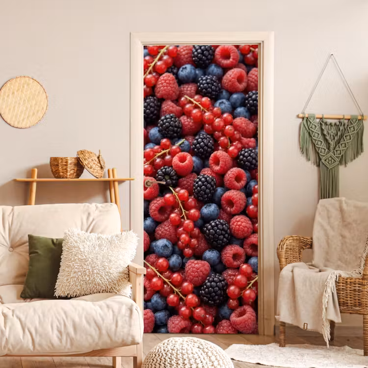 Bessen - Mix - Vers - Eten - Kleurrijk deurposter klein -sfeer2