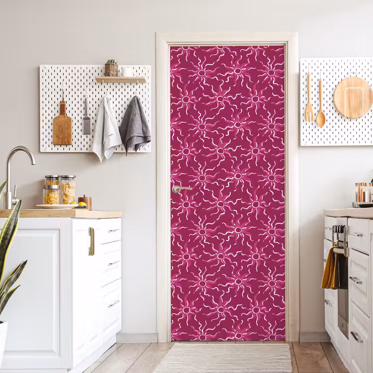 Bohemian - Zon - Magenta deurposter klein 289 -sfeer5