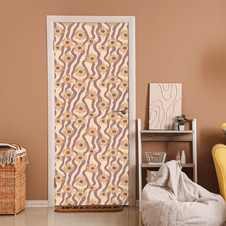 Bohemian - Vibe - Lavendelpaars deurposter klein 289 -sfeer1