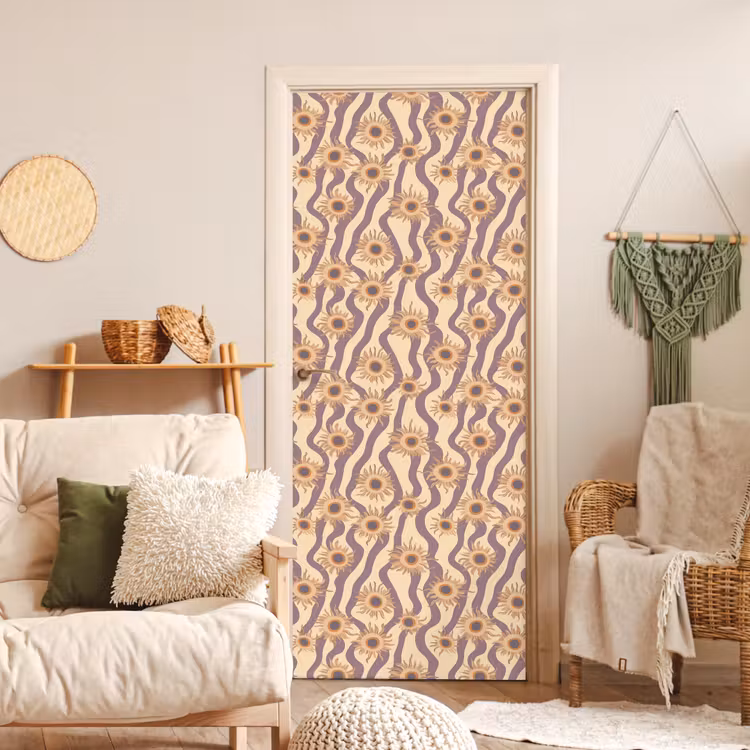 Bohemian - Vibe - Lavendelpaars deurposter klein 289 -sfeer2