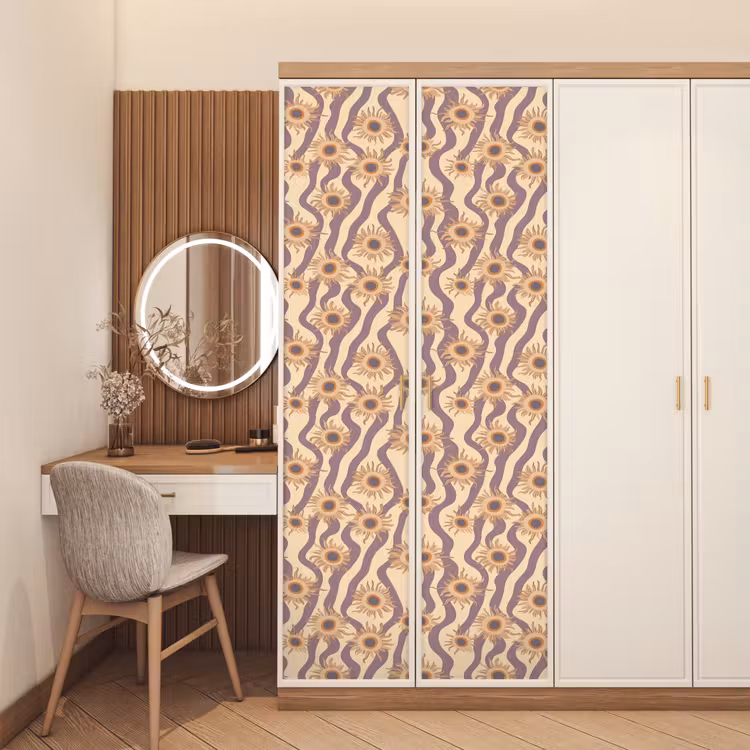 Bohemian - Vibe - Lavendelpaars deurposter klein 289 -sfeer3