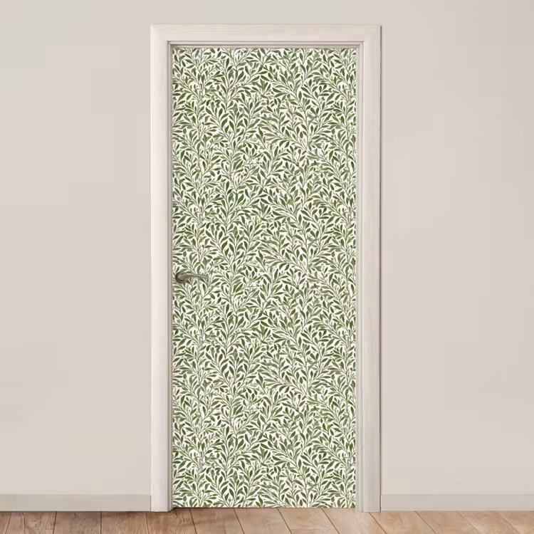 Botanisch - Takken - Groen deurposter klein 289 -3d_beige