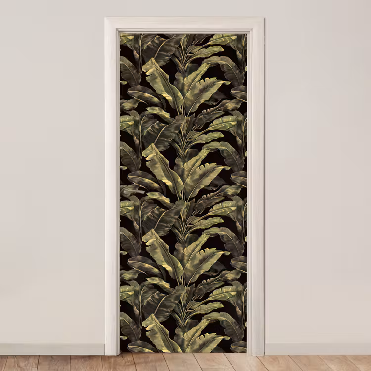 Botanisch - Bladeren - Groen deurposter klein 289 -3d_beige