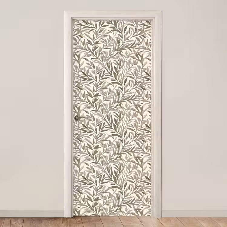 Takken - Botanisch - Taupe deurposter klein 289 -3d_beige