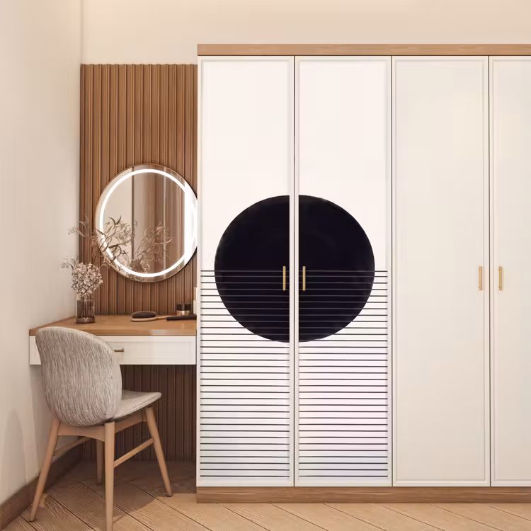 Door sticker - Circle - Lines - Abstract - Cirkel - Lijnen - Abstract deurposter klein