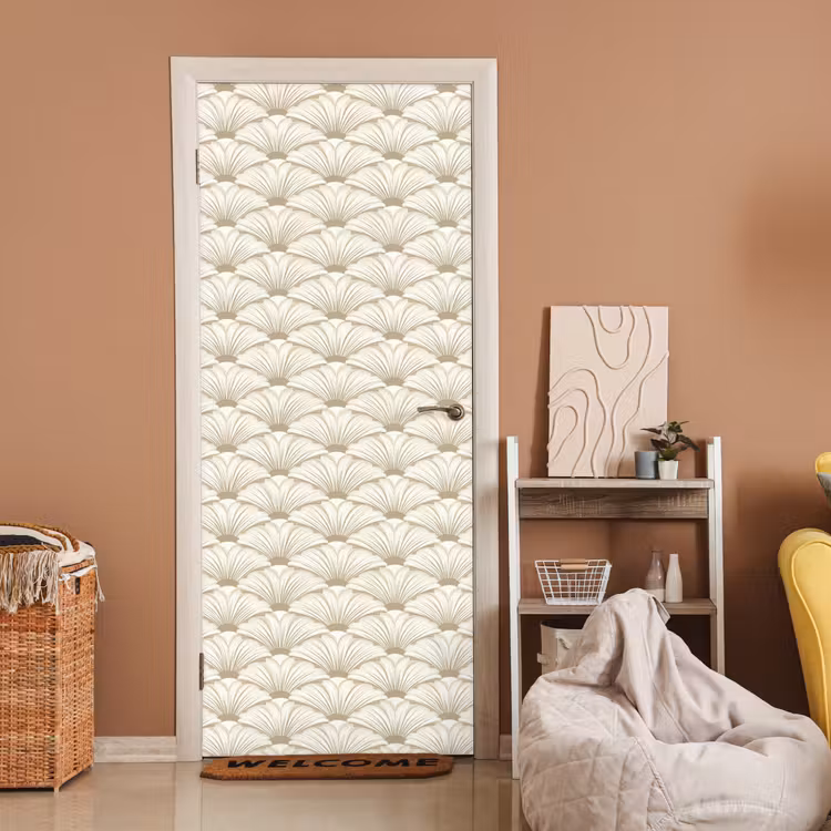 Klassiek - Art - Beige deurposter klein 289 -sfeer1