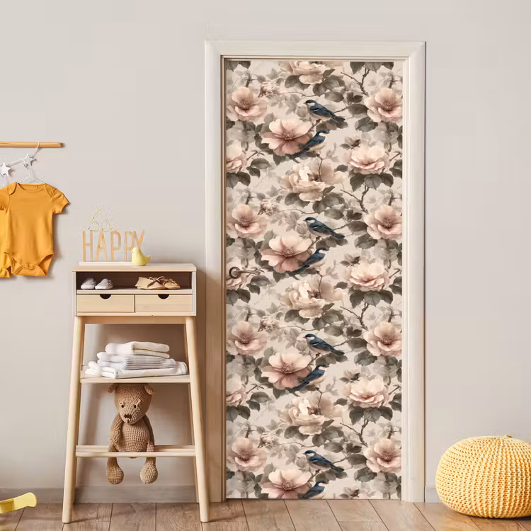 Klassiek - Vogels - Kleurrijk deurposter klein 289 -sfeer4