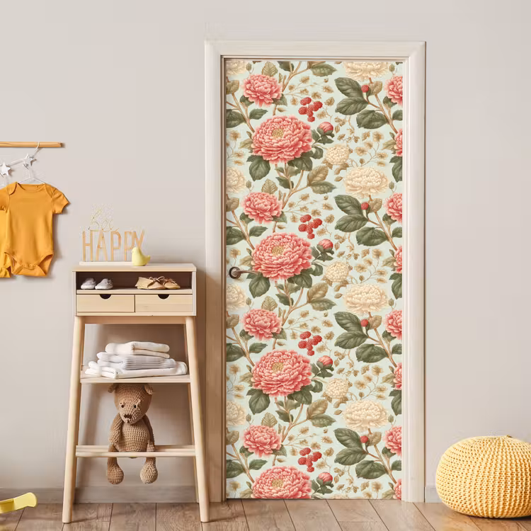 Klassiek - Botanisch - Veelkleurig deurposter klein 289 -sfeer4