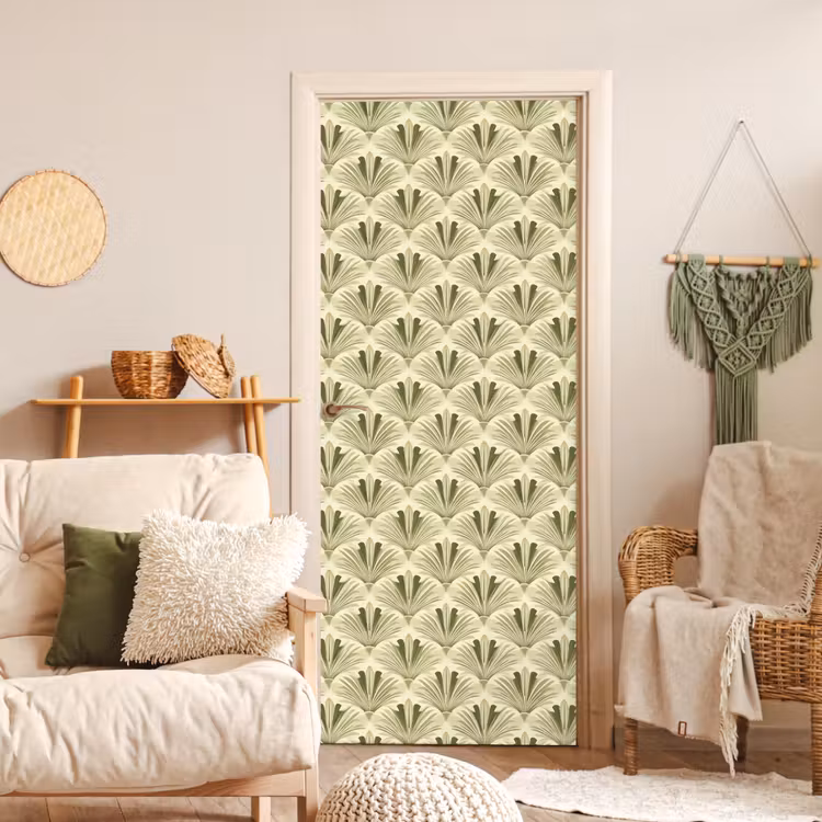 Klassiek - Waaier - Groen deurposter klein 289 -sfeer2