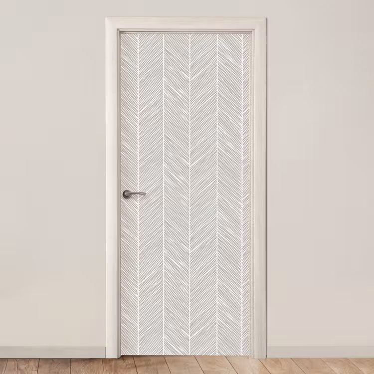 Klassiek - Visgraat - Grijs deurposter klein 289 -3d_beige