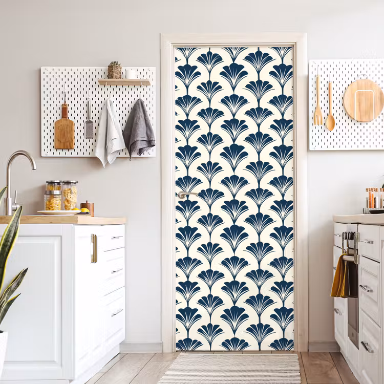 Klassiek - Motief - Blauw deurposter klein 289 -sfeer5