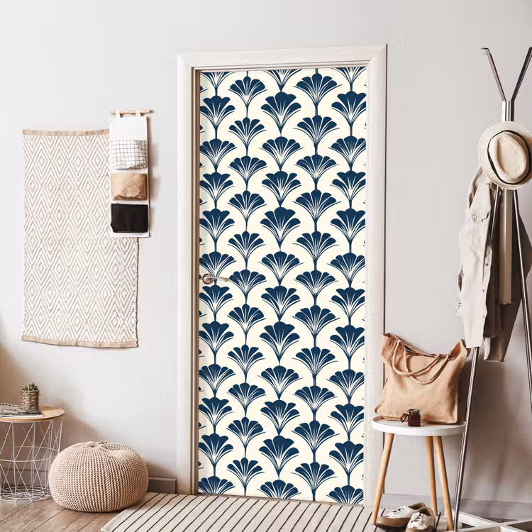 Klassiek - Motief - Blauw deurposter klein 289 -sfeer6
