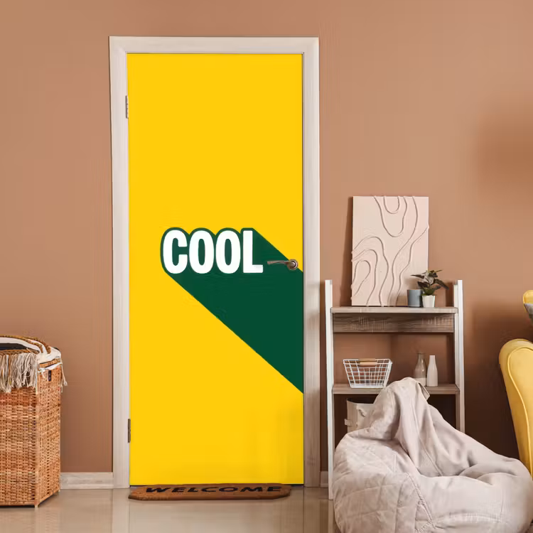 Cool - Geel - Groen deurposter klein -sfeer1
