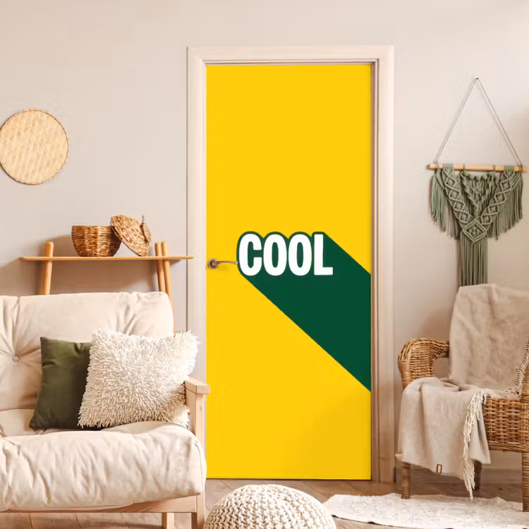 Cool - Geel - Groen deurposter klein -sfeer2