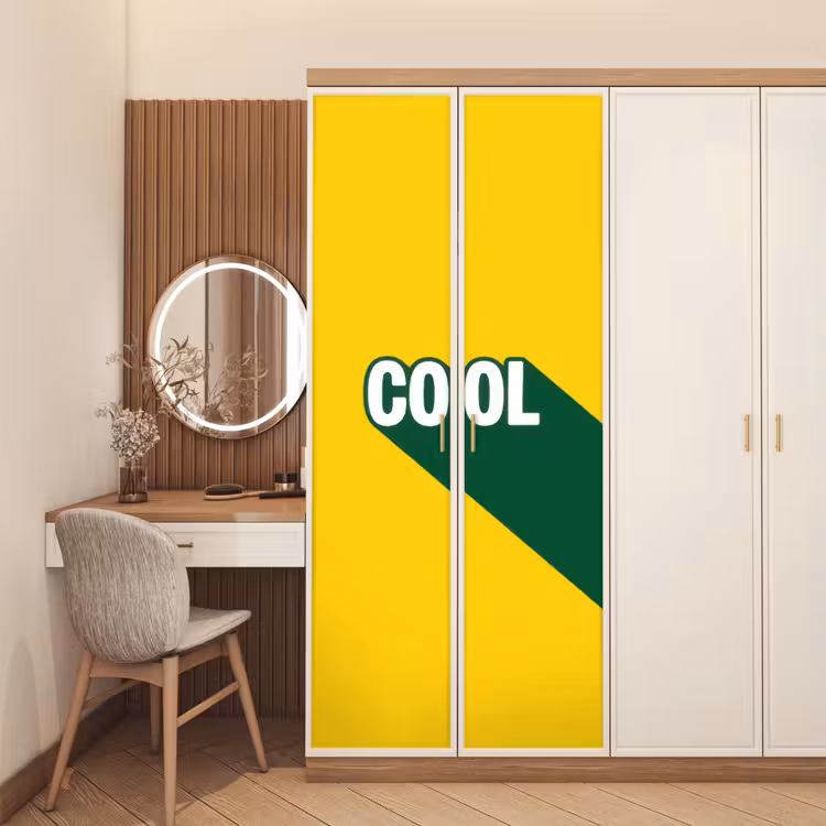 Cool - Geel - Groen deurposter klein -sfeer3