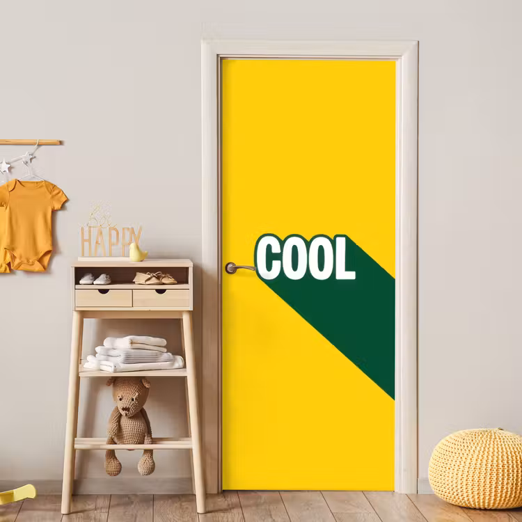 Cool - Geel - Groen deurposter klein -sfeer4