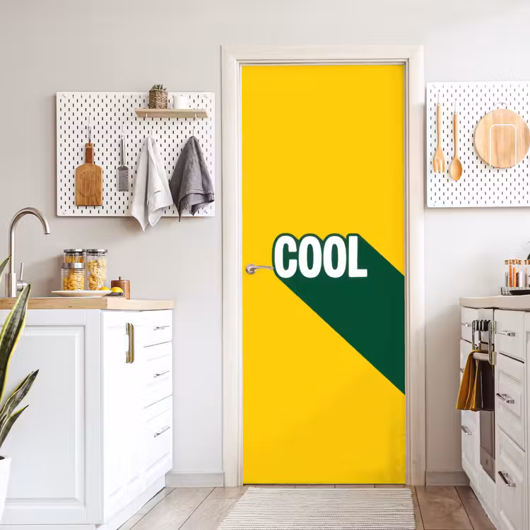 Cool - Geel - Groen deurposter klein -sfeer5