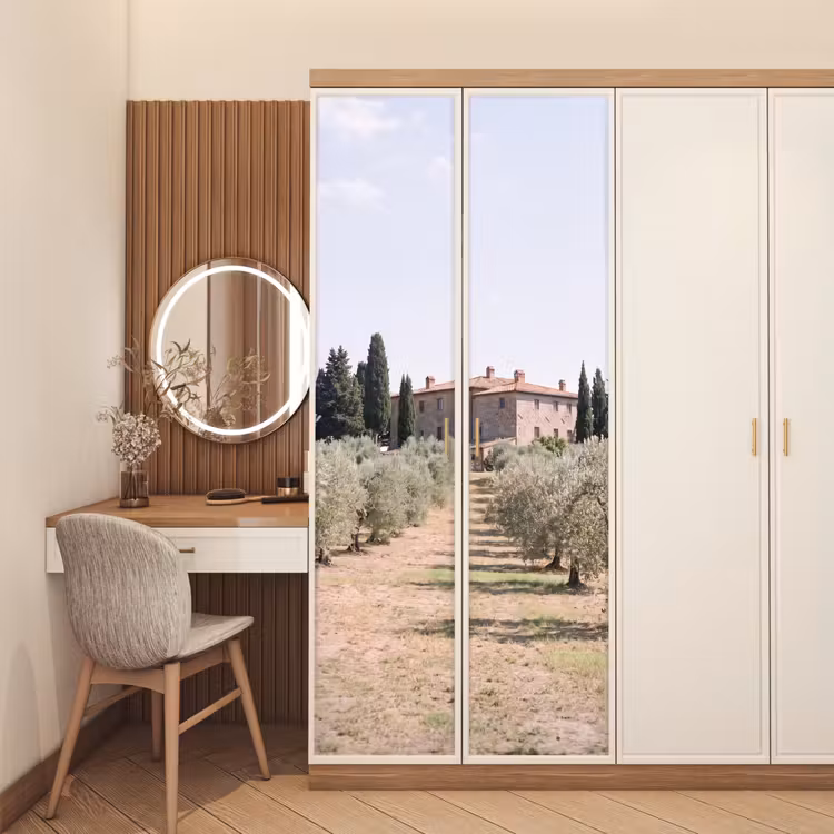 Door sticker - Country house - olive tree - orchard - Landhuis - olijfboom - gaard deurposter klein