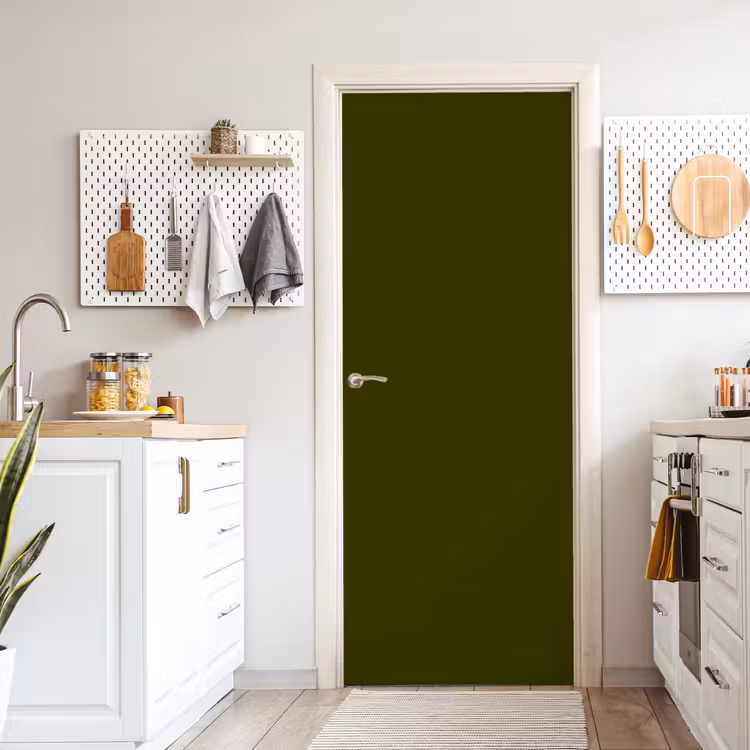 Dark - Olive - Groen deurposter klein 289 -sfeer5