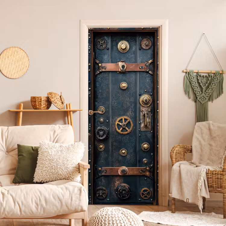 Deur - Kluis - Industrieel - Vintage deurposter klein -sfeer2