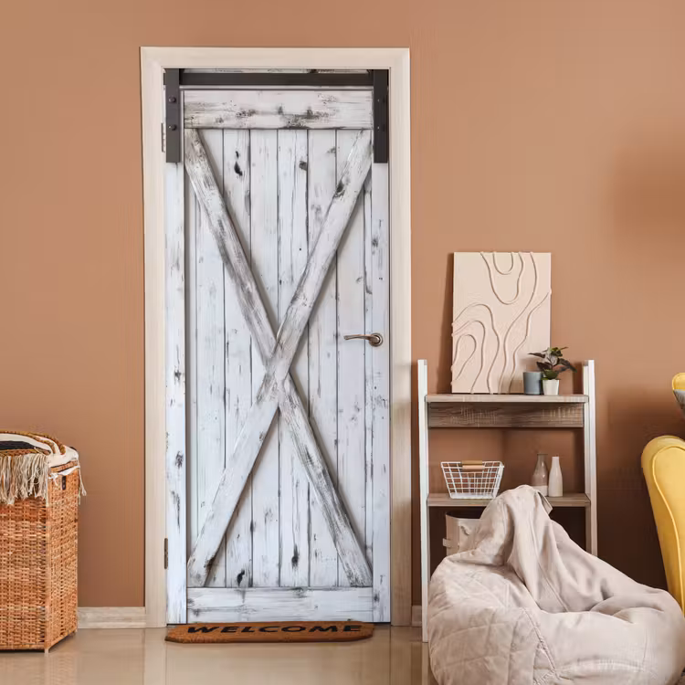 Deur - Wit - Hout deurposter klein -sfeer1