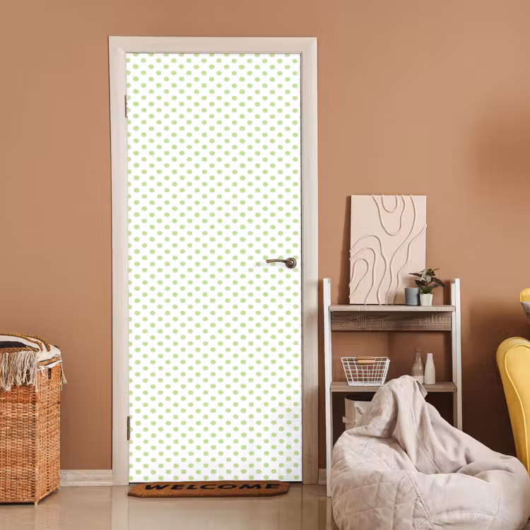 Dots - Klassiek - Groen deurposter klein 289 -sfeer1