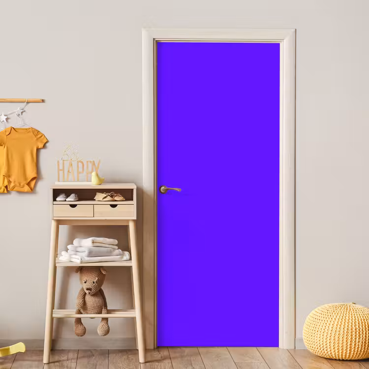 Electric - Indigo - Paars deurposter klein 289 -sfeer4