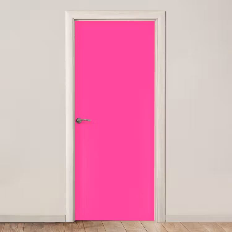 Electric - Magenta - Roze deurposter klein 289 -3d_beige