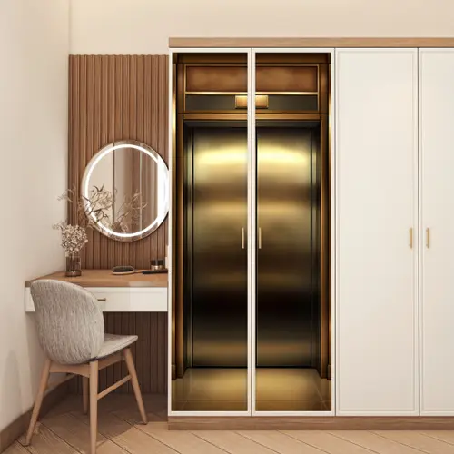 Liftdeur - Goud - Modern deurposter klein -sfeer3