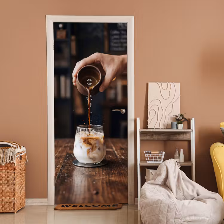 Espresso - Melk - Café deurposter klein -sfeer1