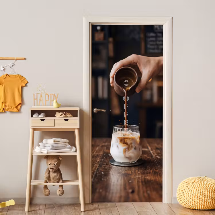 Espresso - Melk - Café deurposter klein -sfeer4