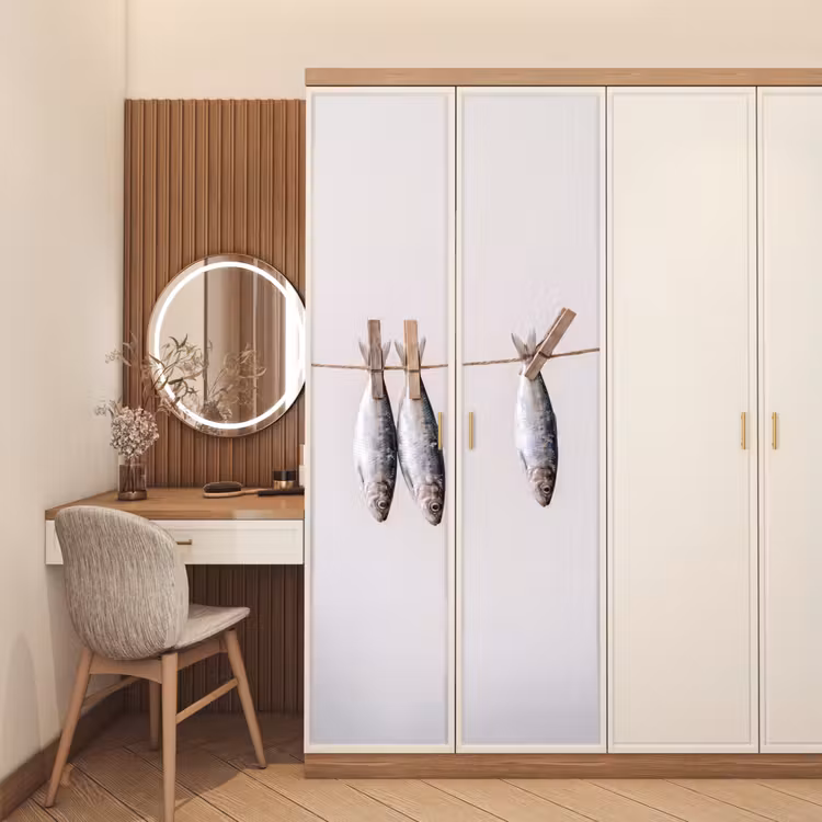 Door sticker - Fish - Hanging - Food - Vis - Hangend - Eten deurposter klein