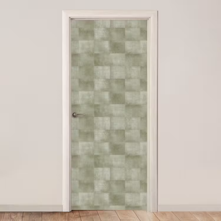 Vlakken - Rustiek - Groen deurposter klein 289 -3d_beige
