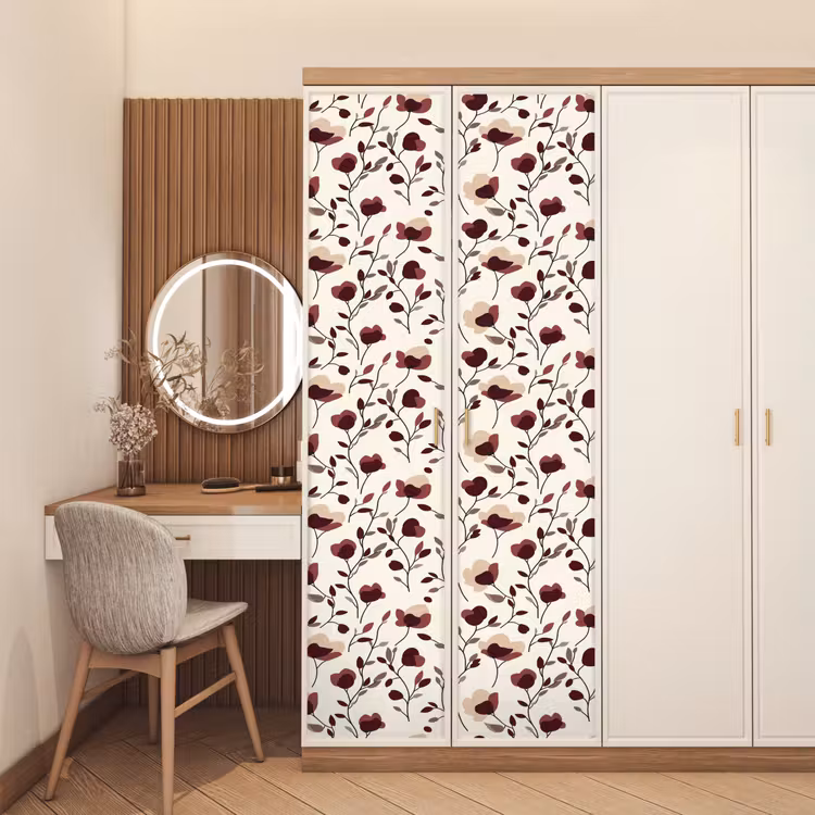 Bloemen - Botanisch - Bordeaux deurposter klein 289 -sfeer3