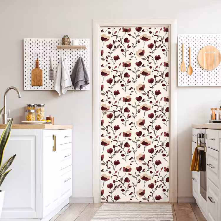 Bloemen - Botanisch - Bordeaux deurposter klein 289 -sfeer5