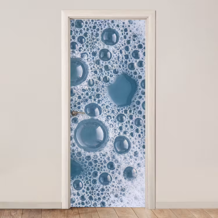 Schuim - Water - Textuur deurposter klein -3d_beige