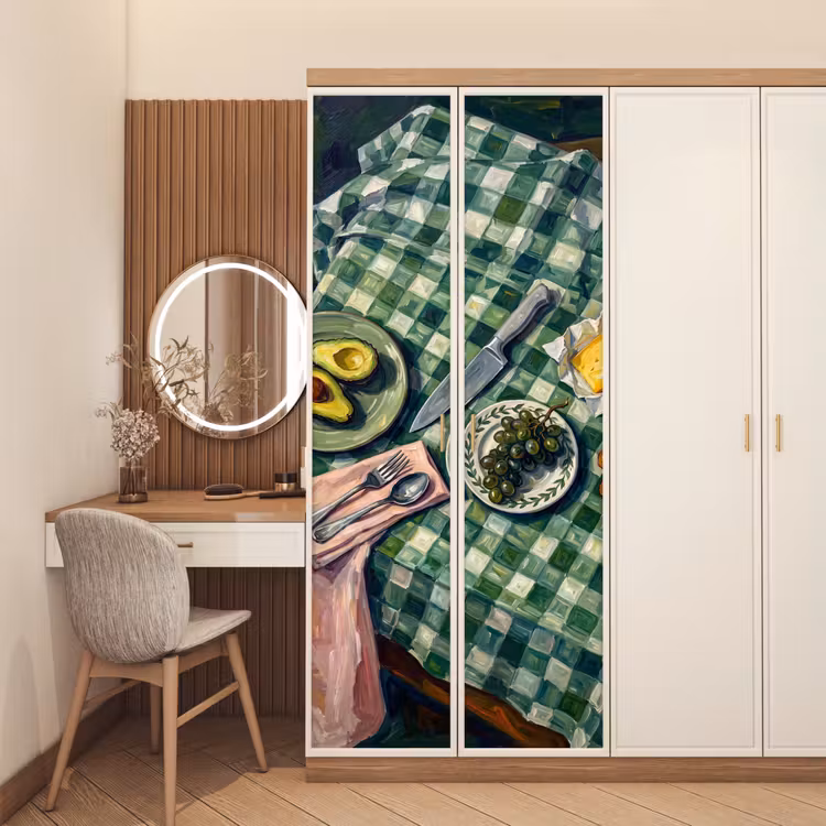 Eten - Ontbijt - Tafel - Modern - Groen deurposter klein -sfeer3