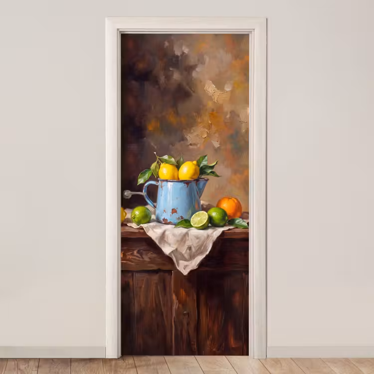 Door sticker - Food - Still Life - Classical - Eten - Stilleven - Klassiek deurposter klein