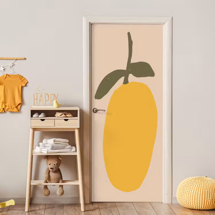 Fruit - Abstracte kunst - Modern deurposter klein -sfeer4