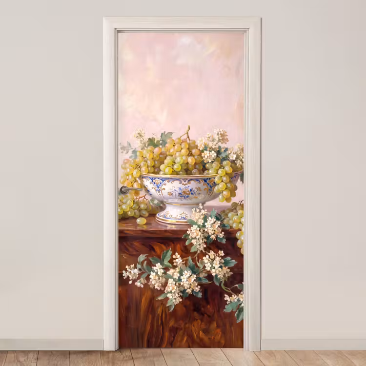 Door sticker - Fruit - Still Life - Classical - Fruit - Stilleven - Klassiek deurposter klein