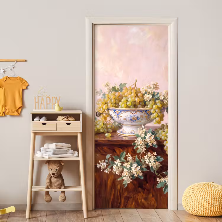 Door sticker - Fruit - Still Life - Classical - Fruit - Stilleven - Klassiek deurposter klein